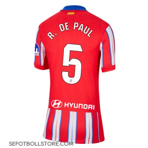 Atletico Madrid Rodrigo De Paul #5 Replika Hemmatröja Dam 2024-25 Kortärmad